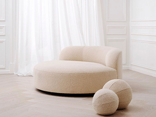 Bouclé Inger Swivel Chair