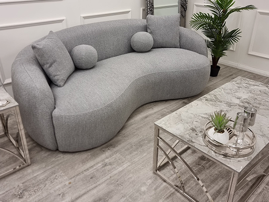 The Wave Boucle Sofa - Grey