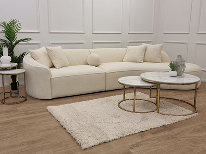 The Pebble Boucle Ivory Sofa