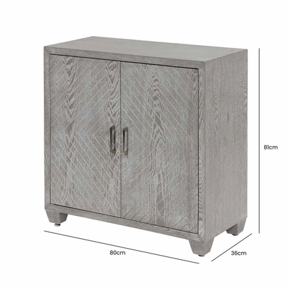 Venus 2 Door Cabinet Grey