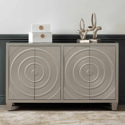 Cirque Champagne 4 Door Sideboard