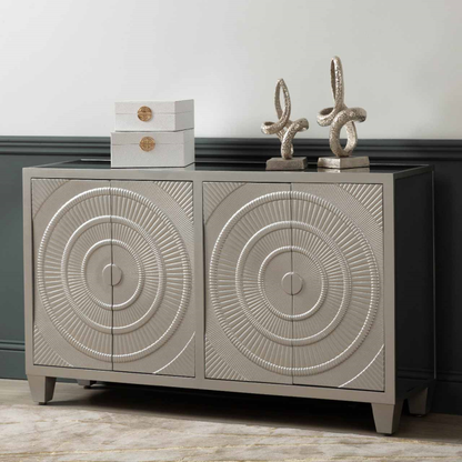 Cirque Champagne 4 Door Sideboard