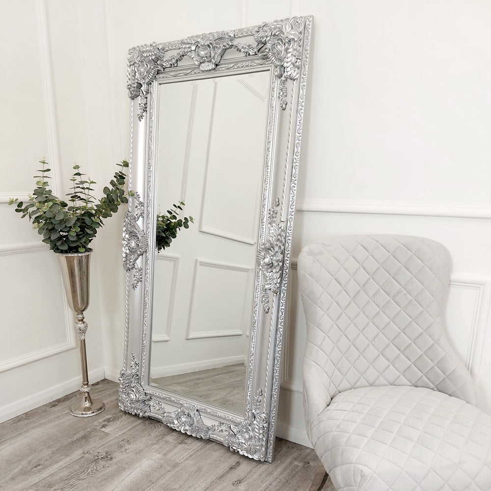 Rome Bevel Mirror in Silver