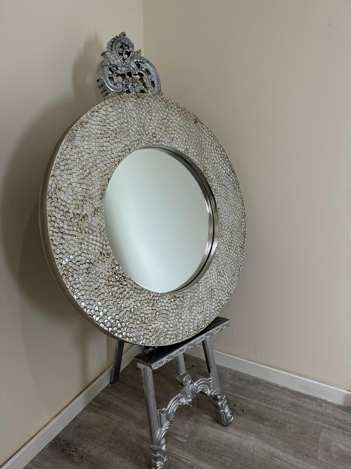 ROUND RUSTIC MIRROR