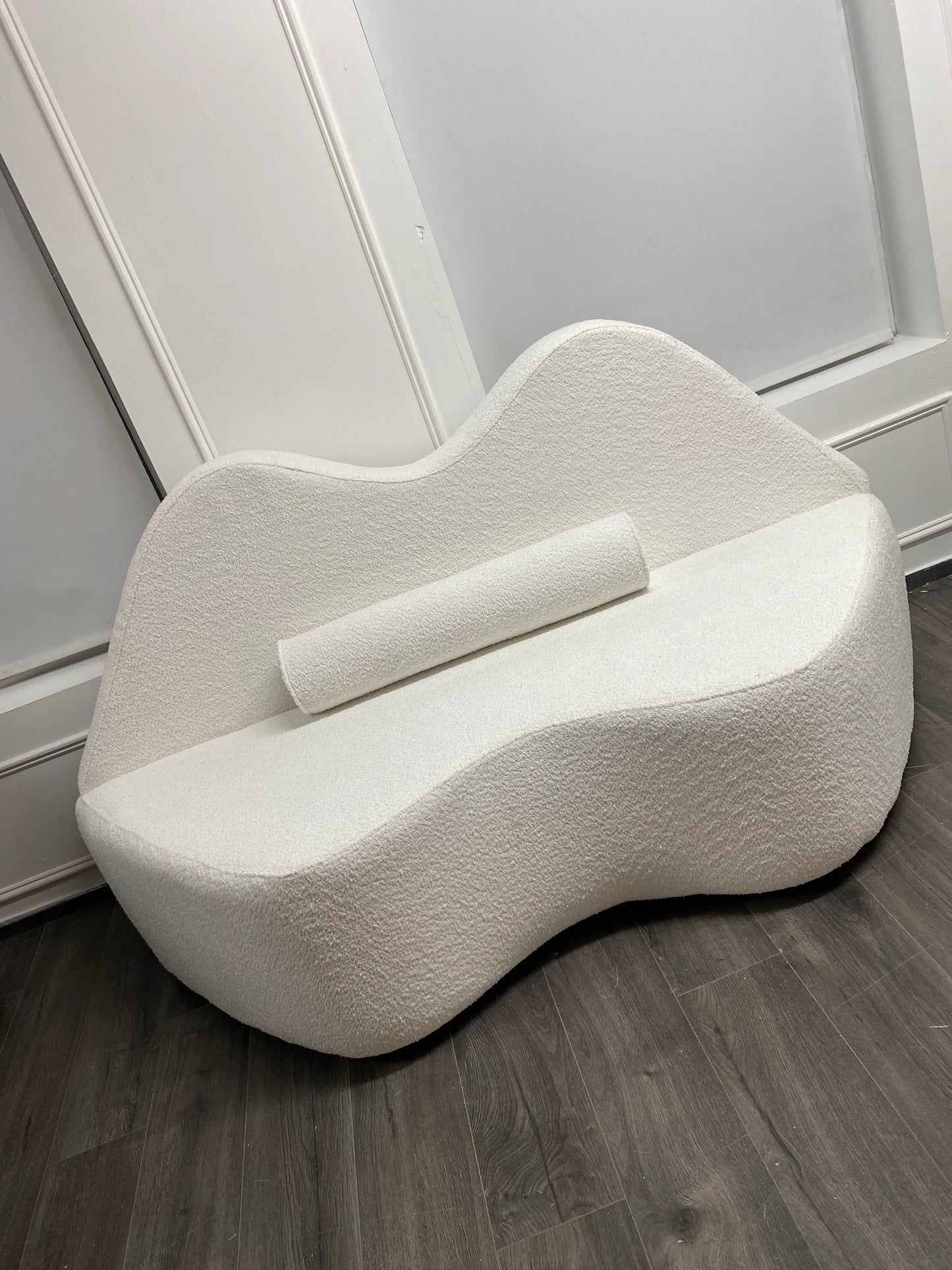 Boucle Ivory Lippy Sofa