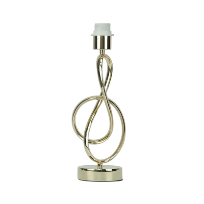 50cm Gold G-Clef Design Metal Table Lamp with Grey Linen Shade