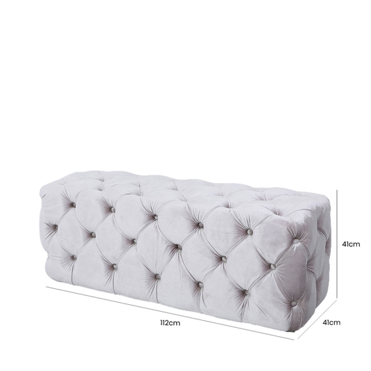 Belle Soft Tufted Bench