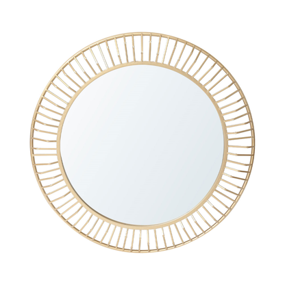 81.3cm Gold Round Wall Mirror