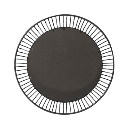 81.3cm Grey Gunmetal Round Wall Mirror