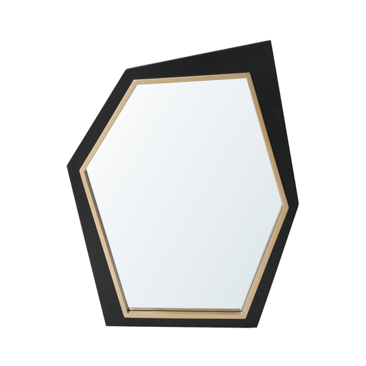 67.30cm Black and Gold Wall Mirror