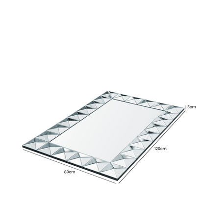 120x80 3D Frame Wall Mirror