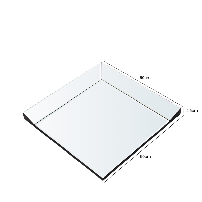 50x50 Set Of 4 Mirror Panels Wall Mirror