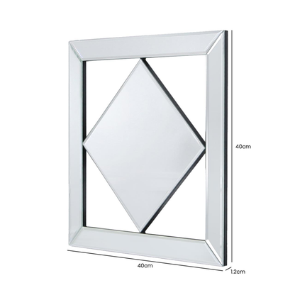 40cm Diamond Mirror Wall Art