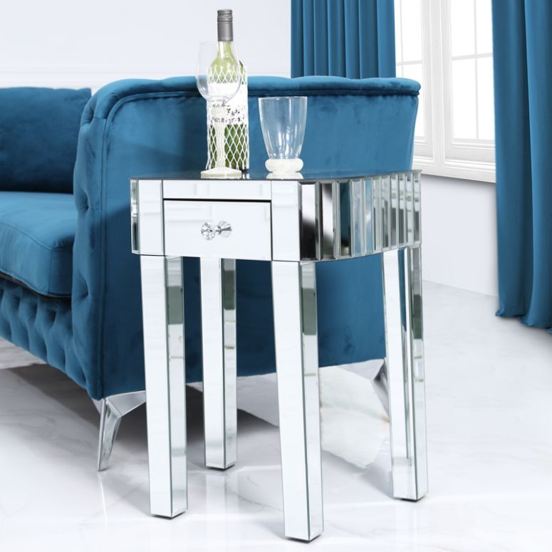 Classic Mirror Small End Table