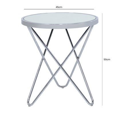 Atom Mirror End Table