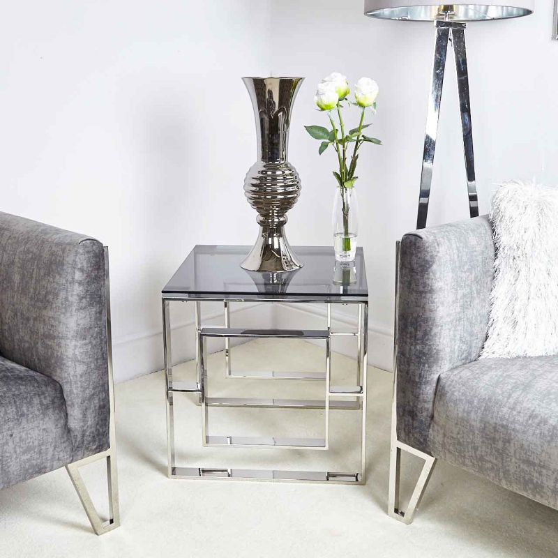 Apex Chrome End Table