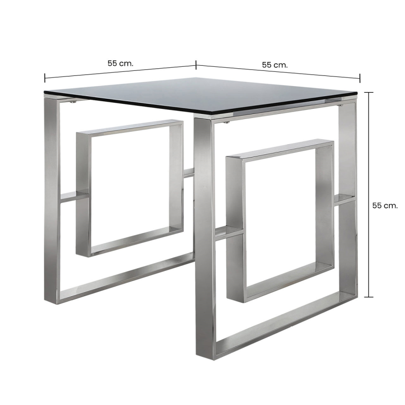 Apex Chrome End Table