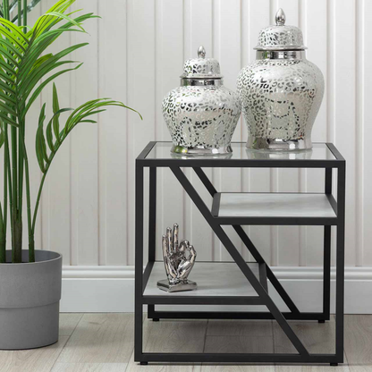 Ibarra Black and Grey End Table