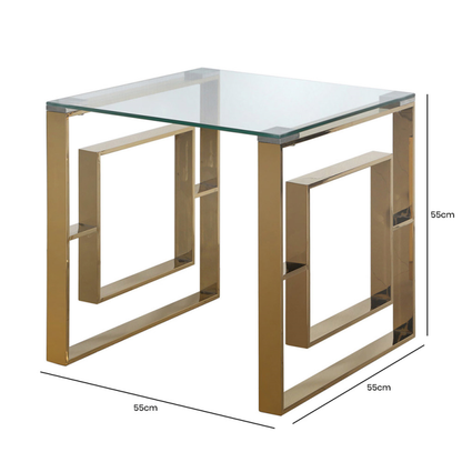 Apex Gold Metal End Table