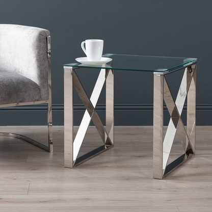 Zenith Stainless Steel End Table