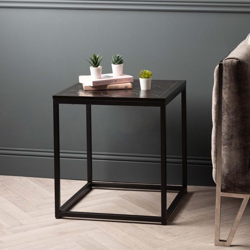 Solenn Black End Table