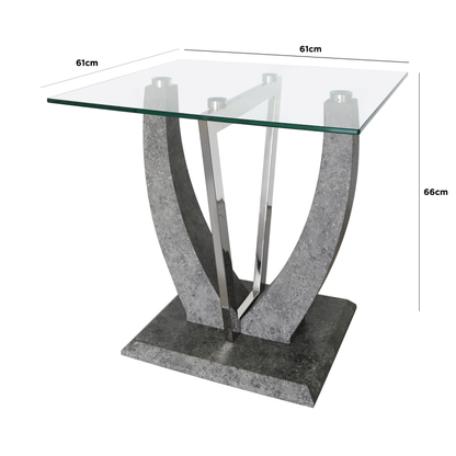 Leo Grey End Table