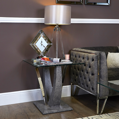 Leo Grey End Table