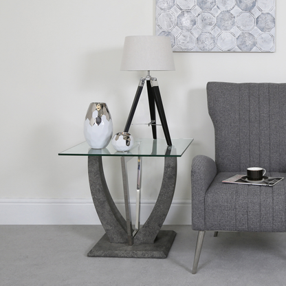 Leo Grey End Table