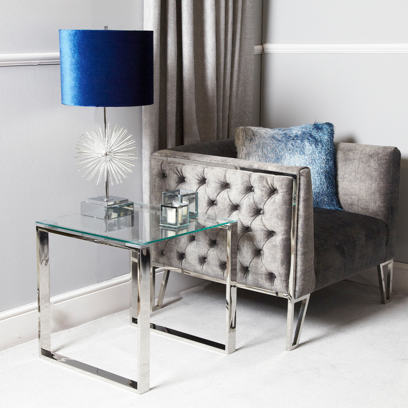 Harry Stainless Steel End Table