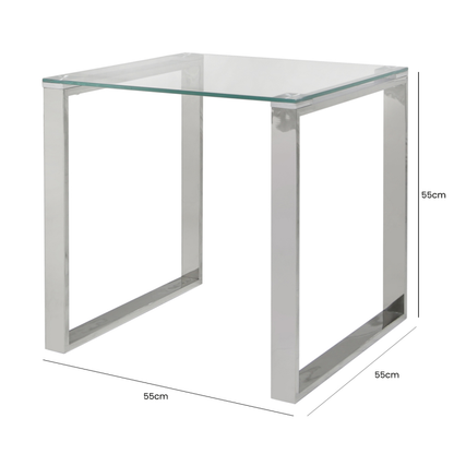 Harry Stainless Steel End Table