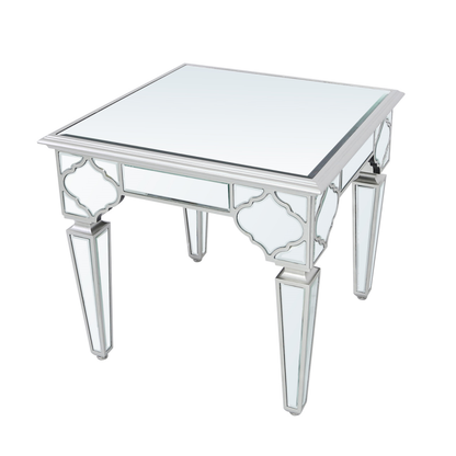 Marrakech Silver Mirror End Table