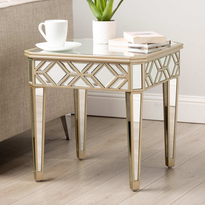 Becca 55cm Mirror End Table