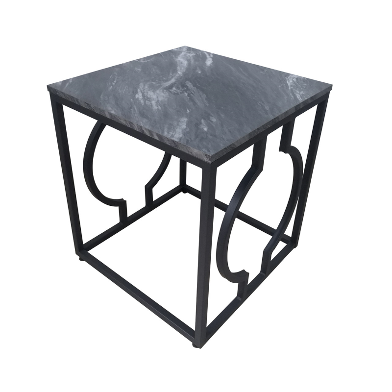 Alore Black Metal End Table