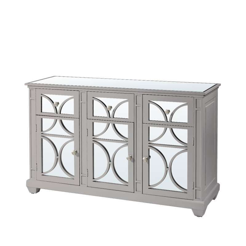 Torino Grey Wood 3 Drawer and 3 Door Sideboard