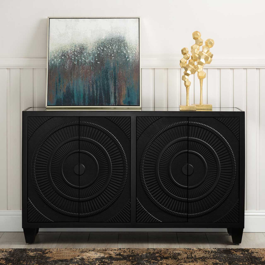 Cirque 4 Door Sideboard Black