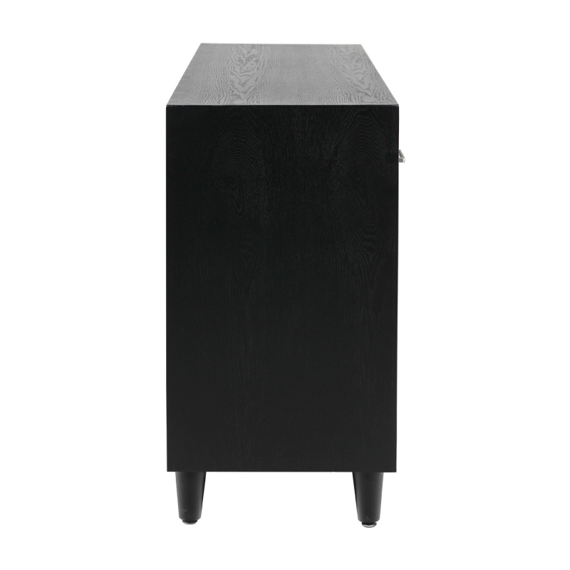 Solano Black 3 Drawer 3 Door Sideboard