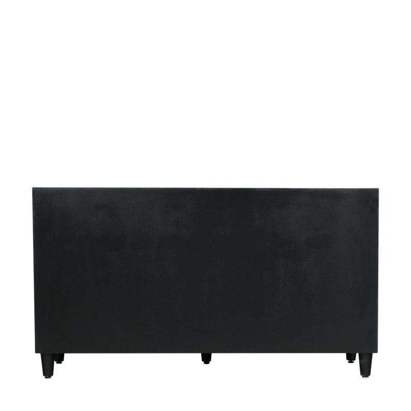 Solano Black 3 Drawer 3 Door Sideboard