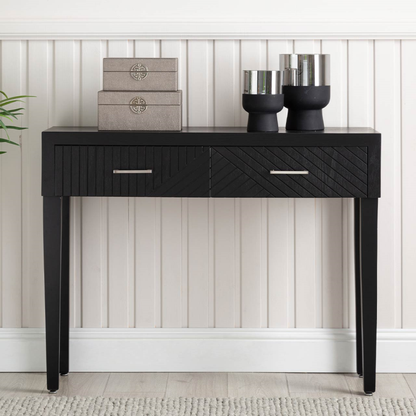 Solano Black Console Table