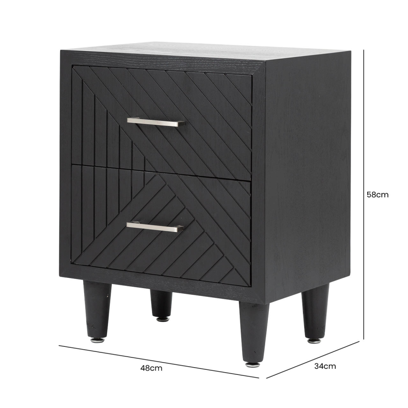 Solano Black Side Cabinet