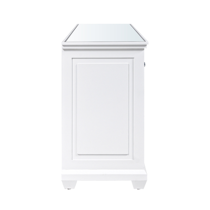 Torino White Wood 7 Drawer Chest