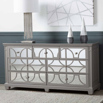 Torino Grey Wood 7 Drawer Chest