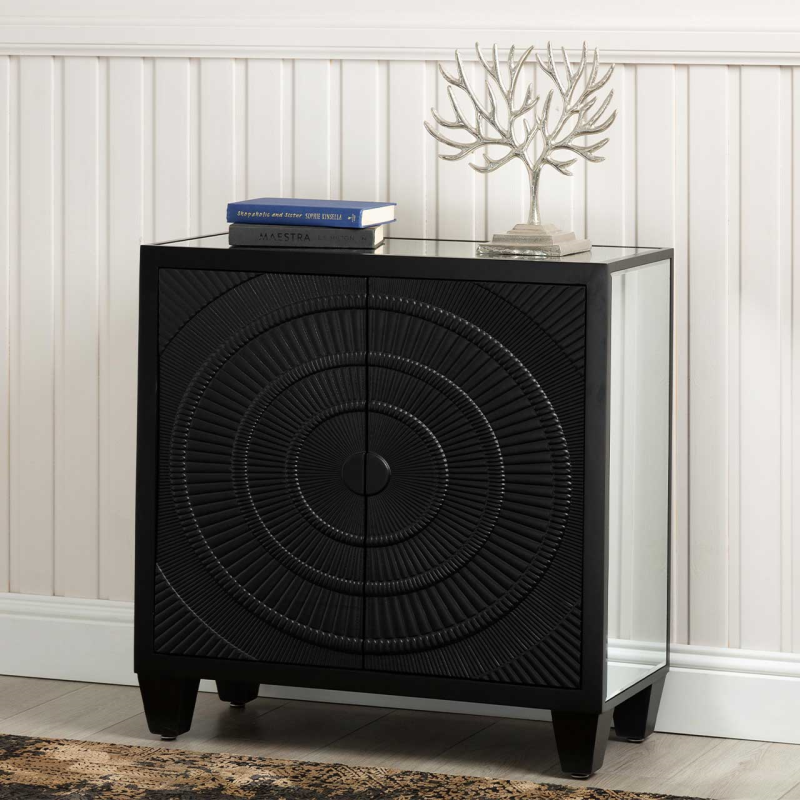 Cirque 2 Door Cabinet Black