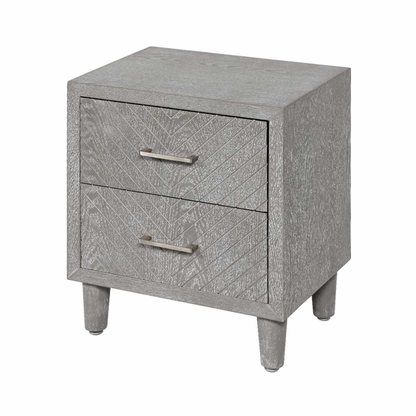 Venus 2 Drawer Bedside Cabinet Grey