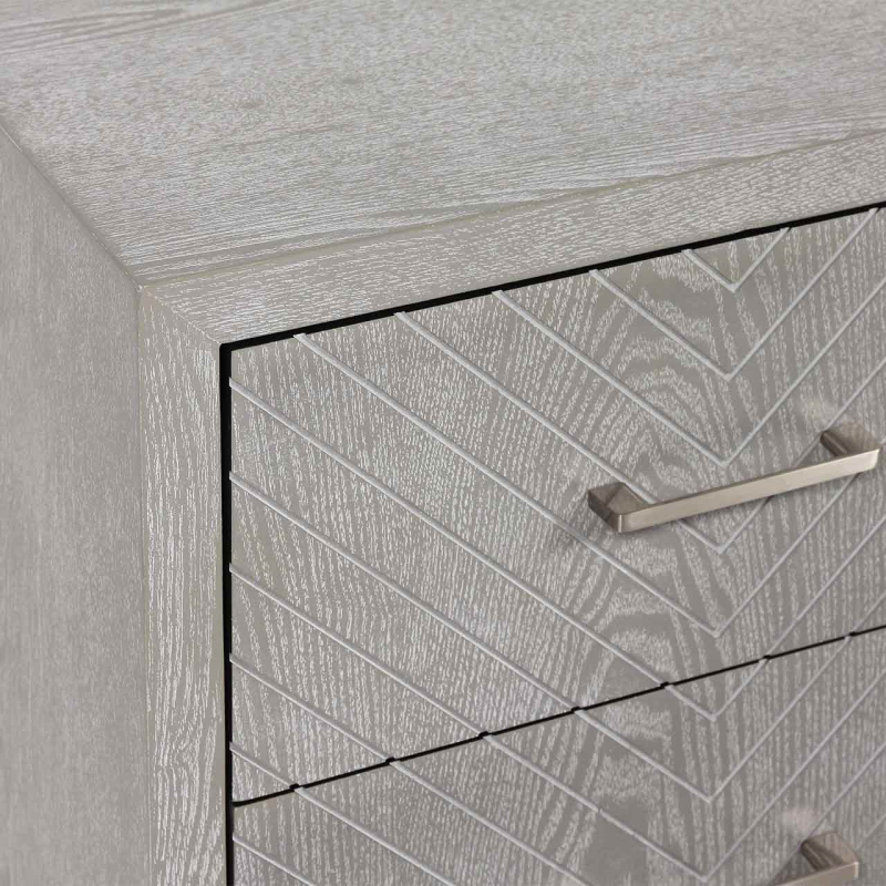 Venus 2 Drawer Bedside Cabinet Grey