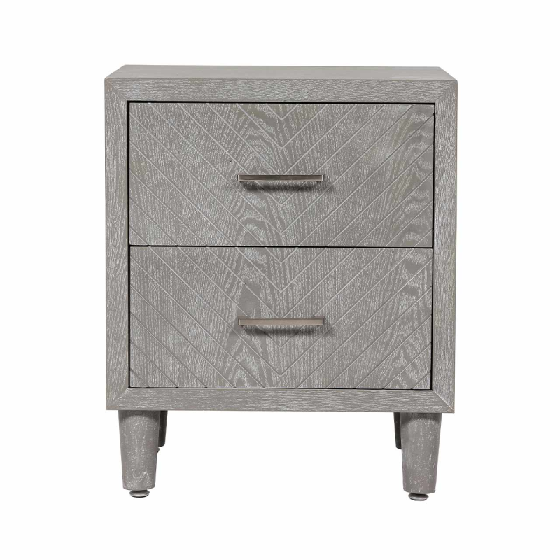 Venus 2 Drawer Bedside Cabinet Grey