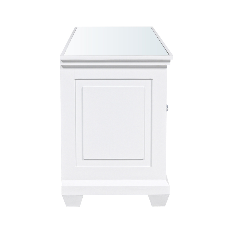 Torino White Wood 4 Door Entertainment Unit