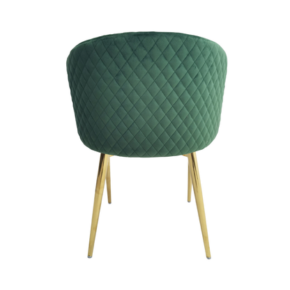 Cade Green Velvet with Gold Legs Dining Chair