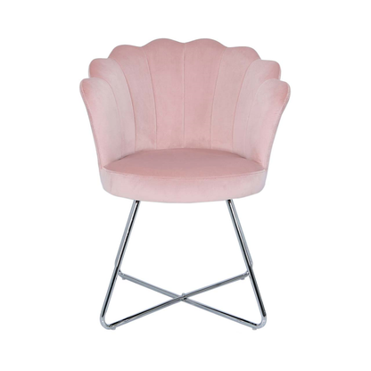 Ariel Light Pink Shell Back Dining Chair