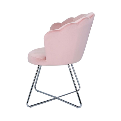 Ariel Light Pink Shell Back Dining Chair