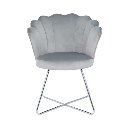 Ariel Grey Shell Back Dining Chair